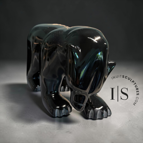 12” Walking Bear by Ottokie Samayualie