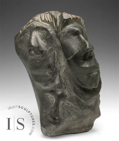 VINTAGE 9" Faces George Tataniq *Points of View* circa 1970