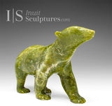 VINTAGE 7" Green Walking Bear by Henry Evaluardjuk *Homeward*