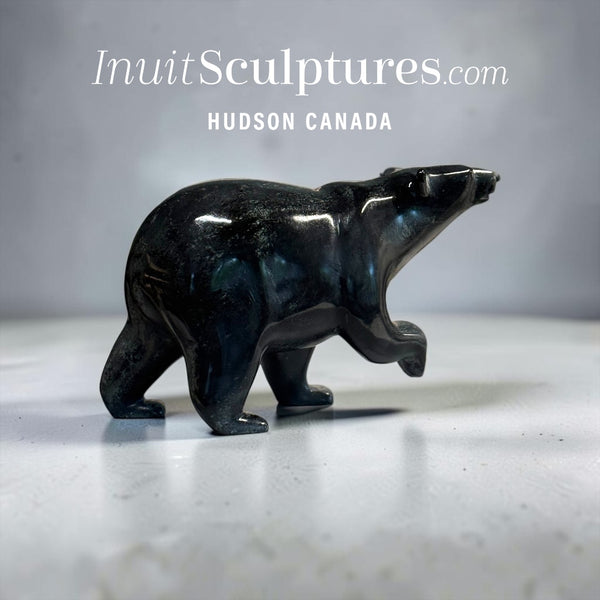 13" SIGNATURE Walking Bear by Tim Pee *Forged in Stone*
