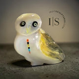 2" Zuni Fetish Scary Owl by Master Carver Jeff Shetima *Who?*