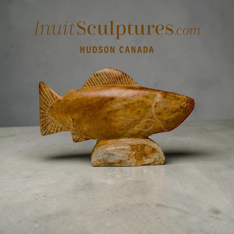 4" Alaskan Salmon Fish by Keith Willis *Gold Finger*