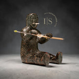 VINTAGE 9" Chasseur-Chamane par Nancy Aupaluktuq *Défense, Défense, Défense*