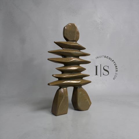 8” Inukshuk by Joe Sala *Bronze Age Warrior*