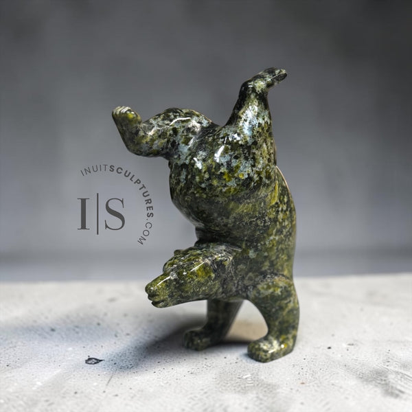 4” Diving Bear by Tim Pee *Tiny Tim 4*