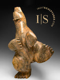 17" Dancing Bear by Pits Oshutsiaq *Heartwood*