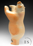 20" SIGNATURE  Dancing Bear by Ashevak Adla *Caramel Pudding*