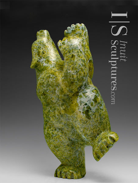 14" Dancing Bear by Ottokie Samayualie *Appleton*