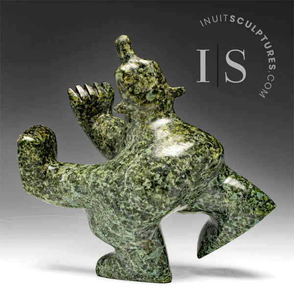 6" 4 Way Diving Bear by Moe Pootoogook *Wide Load*