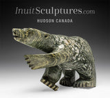 9" 2 Way Diving / Walking Bear by Moe Pootoogook *Sand Bar*
