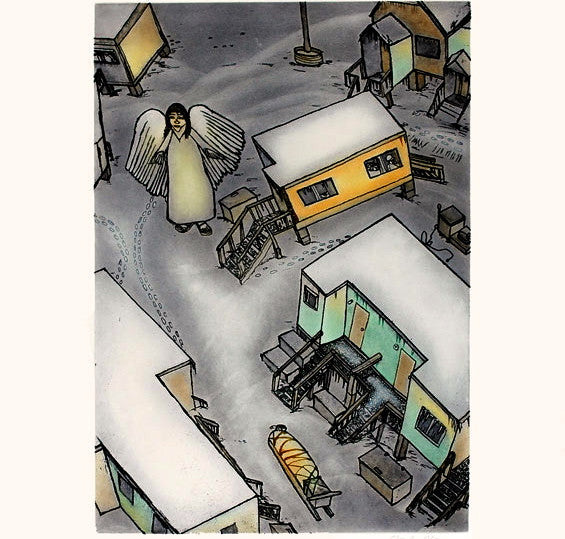 2008 ANGEL IN TOWN by Shuvinai Ashoona