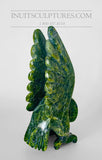 9" "Covid Collection" Apple Green Owl Spirit avec yeux Orange Pekoe par Toonoo Sharky
