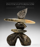 14" Masterful Inukshuk by Paul Bruneau