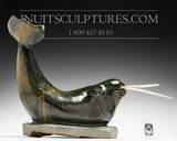 20" Double tusk Narwhal by Master Ishulutaq