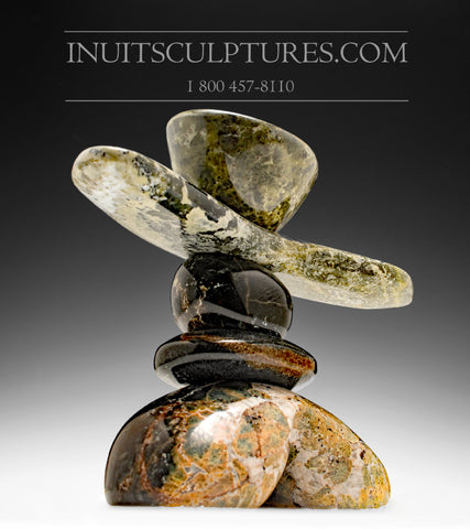 9" Oriental Inukshuk by Paul Bruneau