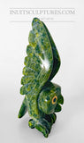 9" "Covid Collection" Apple Green Owl Spirit avec yeux Orange Pekoe par Toonoo Sharky